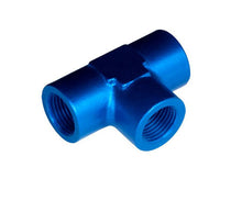Load image into Gallery viewer, REDHORSE PERFORMANCE 917-02-1 1/8in FM Tee NPT Adapter Blue