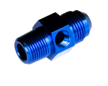 Load image into Gallery viewer, REDHORSE PERFORMANCE 9194-08-06-1 REDHORSE PERFORMANCE 9194-08-06-1 8AN Male to 3/8 in NPT Male Aluminum Fitting with 1/8 in NPT Female Port, Blue Anodized