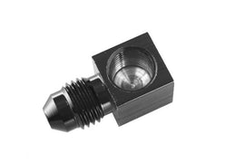 REDHORSE PERFORMANCE 9196-04-02-2 4AN Male to 1/8in NPT FM Gauge Adapter 90Deg BLK