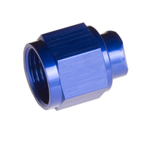 Load image into Gallery viewer, REDHORSE PERFORMANCE 929-06-1 6AN Flare Cap Nut 2 Piece Blue