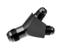 Load image into Gallery viewer, REDHORSE PERFORMANCE 930-08-06-2 8AN to 6AN Y-Block Single Inlet Dual Outlet