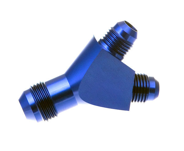REDHORSE PERFORMANCE 930-10-08-1 Redhorse Performance 930 Series Y Block Fitting with 10AN Male Inlet and Dual 8AN Outlets