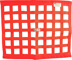 RJS SAFETY 10000604 Ribbon Window Net 24x24 Red SFI