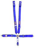 RJS SAFETY 1034103 5 Pt Harness System Q/R Blue Roll Bar 2in
