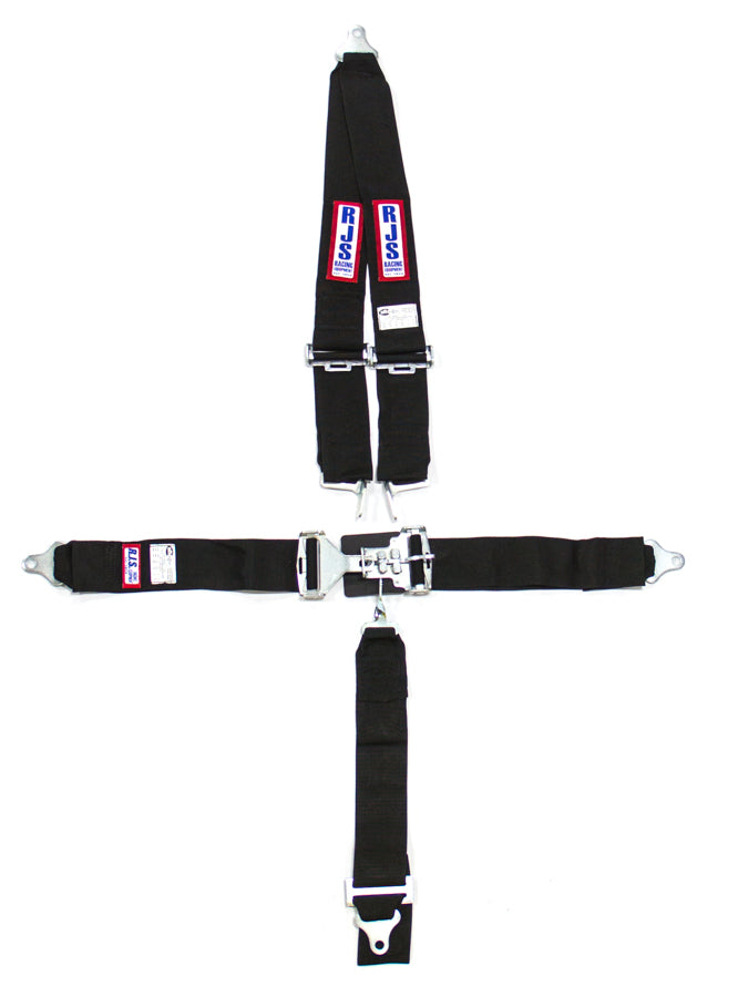 RJS SAFETY 1126201 5-PT Harness System BK Roll bar MT 3IN Sub