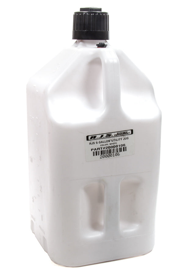 RJS SAFETY 20000106 Utility Jug 5 Gallon White