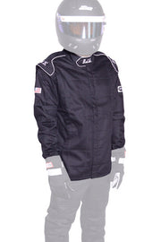 RJS SAFETY 200400106 Jacket Black X-Large SFI-1 FR Cotton