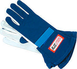 RJS SAFETY 600020304 Gloves Nomex S/L MD Blue SFI-1
