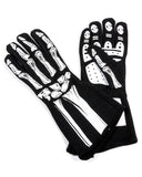 RJS SAFETY 600080133 Single Layer White Skeleton Gloves Medium
