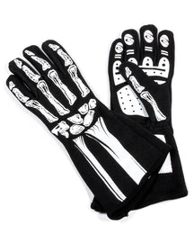 RJS SAFETY 600080137 Double Layer White Skeleton Gloves Medium