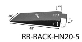 RACE RAMPS RR-RACK-HN20-5 Race Ramps Hook Nosed Ra mps 20in Wide 5in High