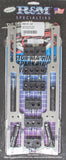 R AND M SPECIALTIES 1101-90P Spark Plug Wire Loom SBC Polished Vertical