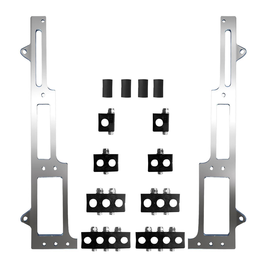 R AND M SPECIALTIES 2102-C R AND M SPECIALTIES Spark Plug Wire Loom for Big Block Chevy with 10.4 mm Diameter, Valve Cover Mount, Chrome Bracket Included