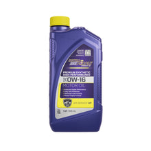 Load image into Gallery viewer, ROYAL PURPLE 06016 0w16 API Oil Full Synthetic Case 6x1 Quart