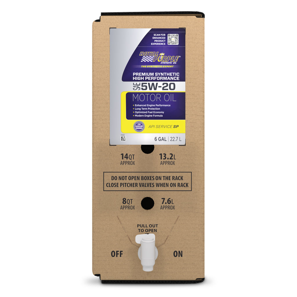ROYAL PURPLE 60520 Multi-Grade Motor Oil 5w20 SAE 6 Gallon Box