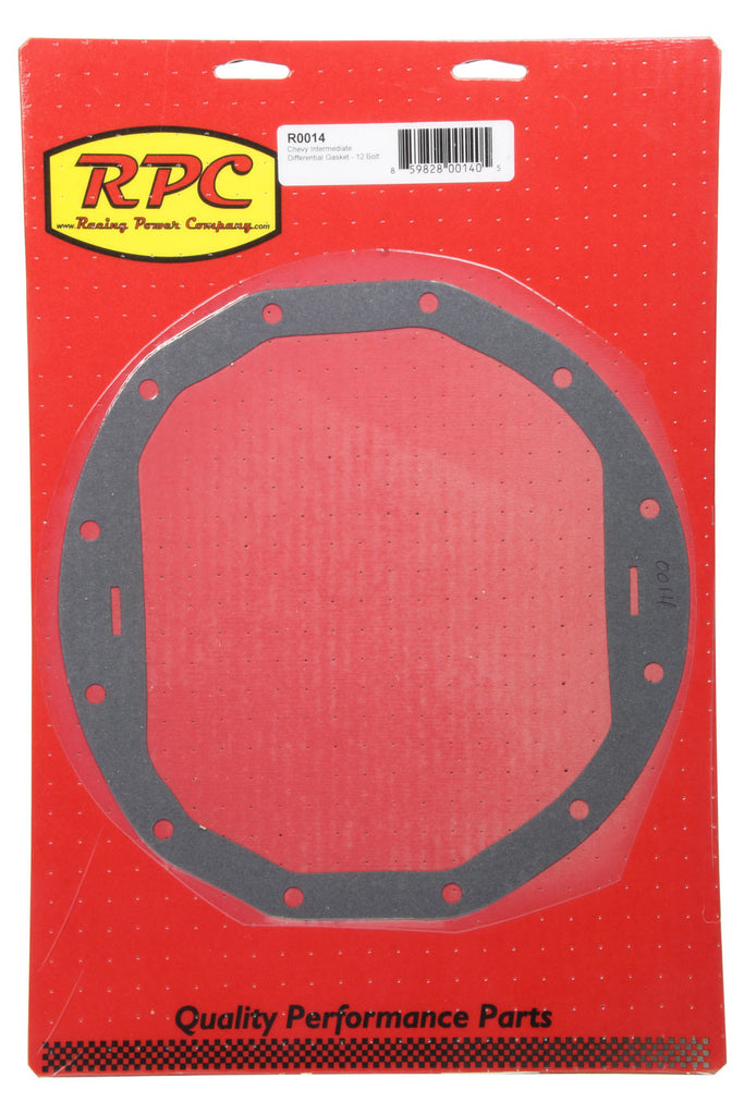 RACING POWER CO-PACKAGED R0014 Chevy Intermediate Diff Cover Gasket 12 Bolt