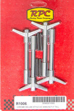 Load image into Gallery viewer, RACING POWER CO-PACKAGED R1006 4in Chrome Wing Nuts 1 1/4-20  4pk