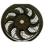 RACING POWER CO-PACKAGED R1012 12In Universal Cooling Fan W/Curved Blades 12V