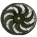 RACING POWER CO-PACKAGED R1016 16In Universal Cooling Fan W/Curved Blades 12V