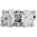 RACING POWER CO-PACKAGED R1101 Aluminum Dual Plane Inta ke Manifold (Satin)