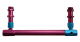 RACING POWER CO-PACKAGED R2158 Holley 4150 Aluminum Fue l Log Red/Blue 3/8Innpt