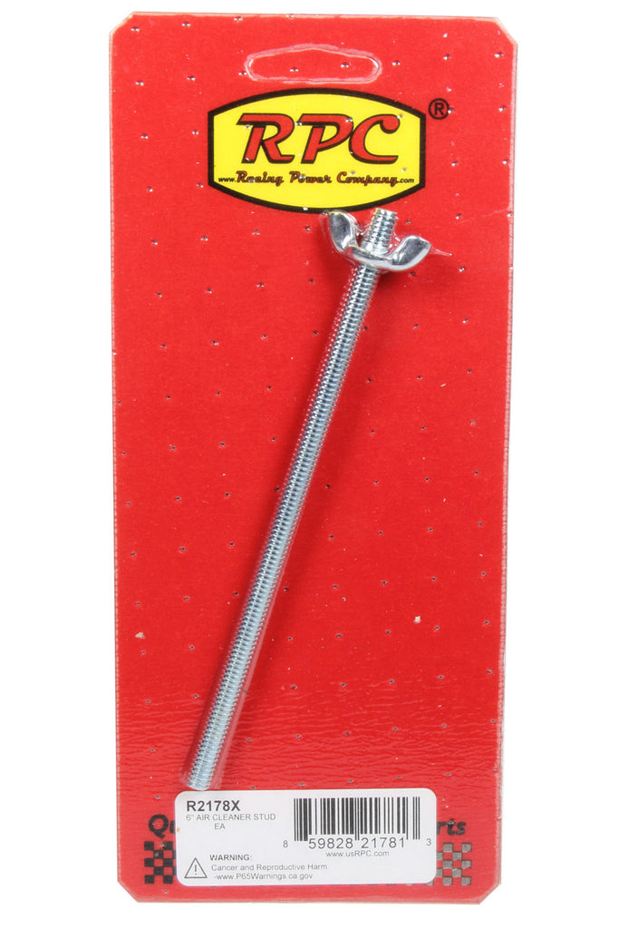 RACING POWER CO-PACKAGED R2178X 6In Air Cleaner Stud 1/4 -20