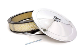 RACING POWER CO-PACKAGED R2195 14x3 Muscle Car Plain Drop Base A/C Chrome