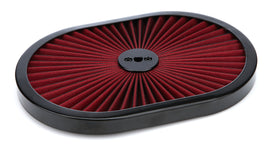 RACING POWER CO-PACKAGED R2214T 12in Super Flow Air Cleaner Red Mesh