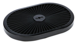 RACING POWER CO-PACKAGED R2217T 12in Super Flow Oval Air Cleaner Black