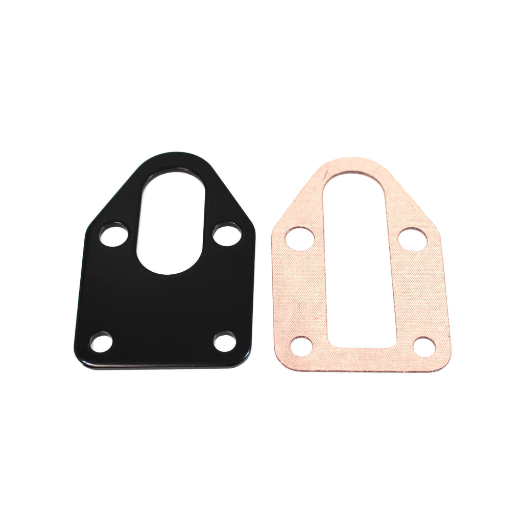 RACING POWER CO-PACKAGED R2310BK SBC Steel Fuel Pump Mounting Plate Black