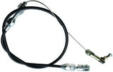 RACING POWER CO-PACKAGED R2334 24In Black Throttle Cab le Braided Stainless