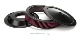 RACING POWER CO-PACKAGED R2348 14in X 3in Muscle Air Cleaner Black/Red