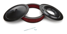 Load image into Gallery viewer, RACING POWER CO-PACKAGED R2351 14inX3in Performance Sty le Air Cleaner Blk/Red