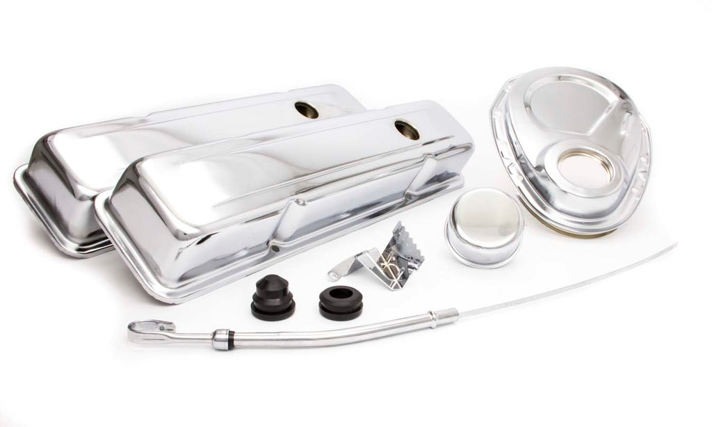 RACING POWER CO-PACKAGED R3023 SBC Engine Dress Up Kit w/Short Valve Covers