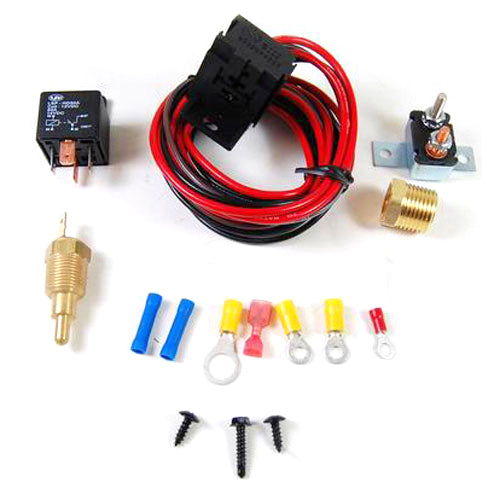 RACING POWER CO-PACKAGED R3101 Electric Fan Thermostat Kit 200/185 Deg
