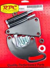 Load image into Gallery viewer, RACING POWER CO-PACKAGED R3833 BBC Saginaw Power Steer Bracket Lwp Black