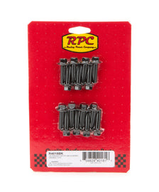 RACING POWER CO-PACKAGED R4018BK LS Oil Pan Bolt KIt 15Pc Black