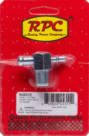 RACING POWER CO-PACKAGED R4531Z Steel T Fitting 3/8In NPT 3/8In & 1/4In Barbs