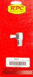 RACING POWER CO-PACKAGED R4532 90 Degree Fitting 3/8in Aluminum Chrome