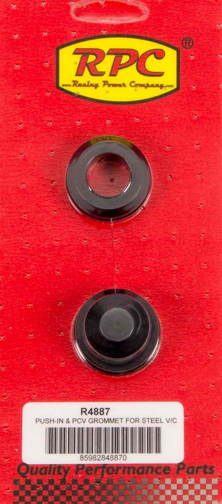 RACING POWER CO-PACKAGED R4887 1-1/4 OD x 3/4 ID Steel V/C Rubber Grommets (2)