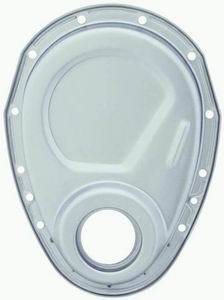 RACING POWER CO-PACKAGED R4934RAW Raw Steel SB Chevy Timi ng Chain Cover Kit