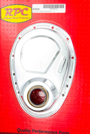 RACING POWER CO-PACKAGED R4934 SBC Steel Timing Chain Cover Chrome
