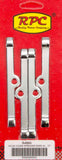 RACING POWER CO-PACKAGED R4993 Chrome V/C Hold Down 4 3/4in Long 4pk