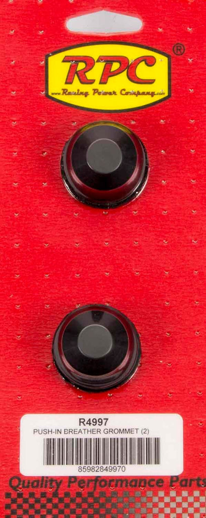 RACING POWER CO-PACKAGED R4997 1-1/4 OD X 3/4 ID Steel V/C PVC Grommets 2pk