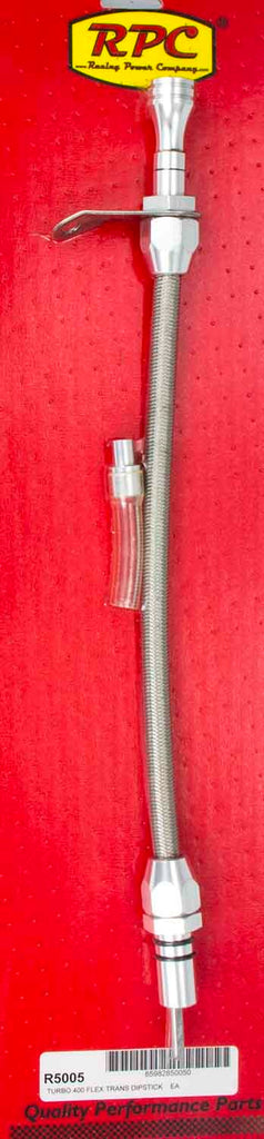 RACING POWER CO-PACKAGED R5005 Flexible Trans Dipstick GM TH400 B/H Mount