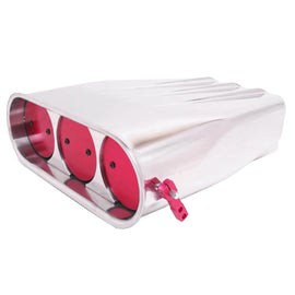 RACING POWER CO-PACKAGED R5221 Street Hood Scoop Finned Polished