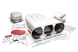 RACING POWER CO-PACKAGED R5239 Streetscoop Polished Finned Dual 4 Barrel