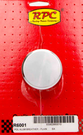 RACING POWER CO-PACKAGED R6001 Alum Plain Push In Breather Polished