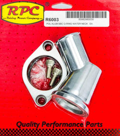 RACING POWER CO-PACKAGED R6003 66-75 Chevy V8 Alum 45 Deg Water Neck Polished