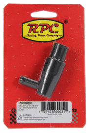 RACING POWER CO-PACKAGED R6008BK Billet PCV Valve 3/4in OD 3/8in Hose Barb Black